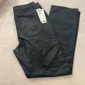 Juicy couture -faux leather ,straight leg pant